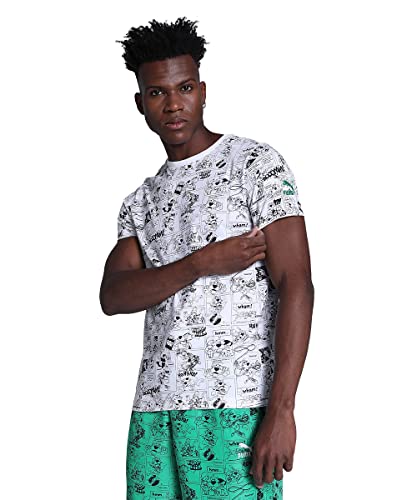 Image of Puma Men's Printed Slim Fit T Shirt
