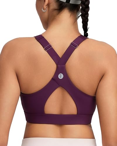 Image of RUNNING GIRL Sports Bra for Women High Support, Molded Cup High Impact Sports Bras with Sewn in Pads Workout Running Bra