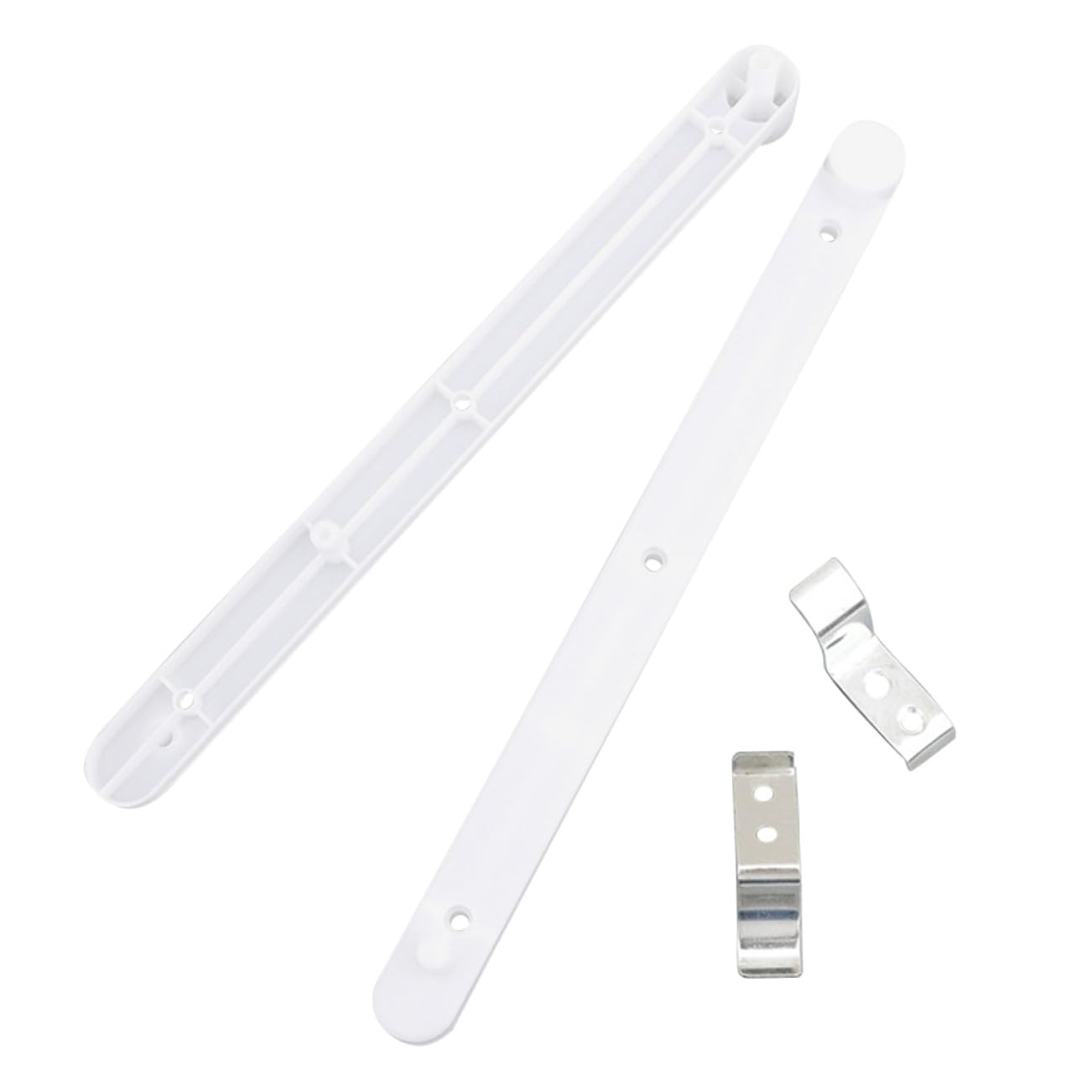 Jvnalwnkv One Color Cabinet Drawer Slide Rail， Hidden Door Rail Side Mount Flip-Up Rails Set White Plastic Concealed Slides