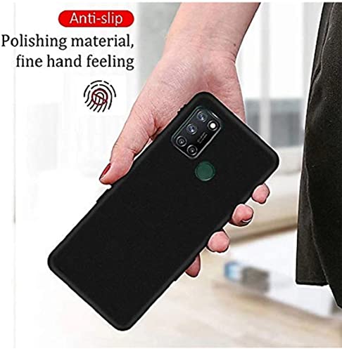 Image of Mobile Back Cover Case for Realme 7I (Silicone Case|CameraProtection|Black SC1510)
