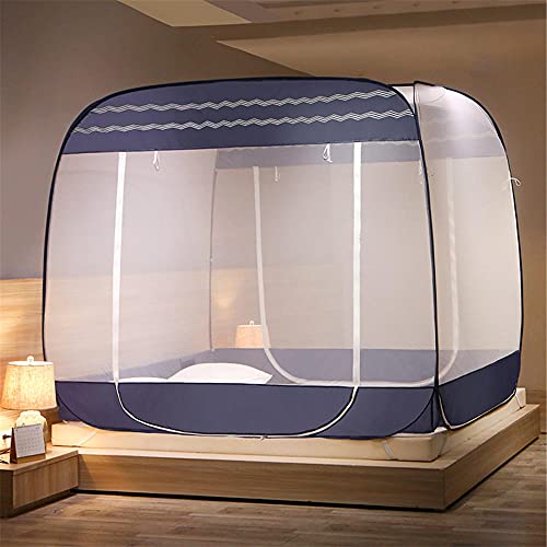 Moustiquaire pour lit contre les piqûres tente pop up pliable 180 * 200cm