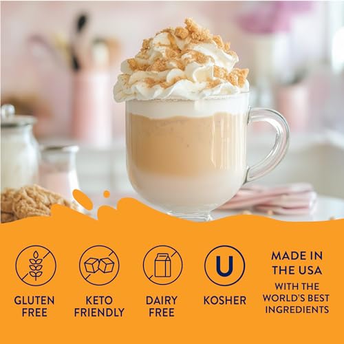 Image of Jordan's Skinny Mixes Sugar Free Coffee Syrup, Holiday Cookie Butter Coffee Flavoring Syrup, Zero Calorie Drink Mix for Lattes, Baking, Protein Shake, Dairy & Gluten Free, Kosher, 25.4 Fl Oz