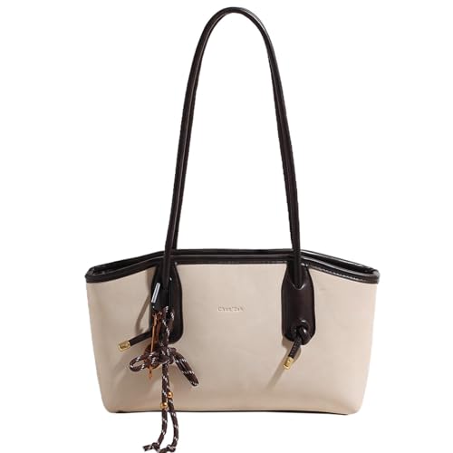 Shoulder Bag for Women Brown Purse Vintage Leather Shoulder Handbag Trendy Everyday Purse with Pendant by GETERUUV - Used condition - US$22.64