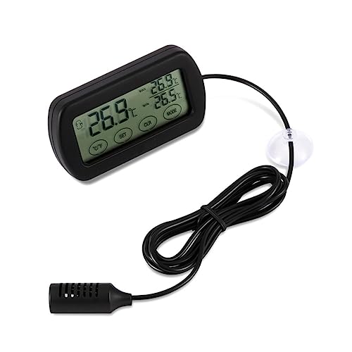 Levemolo LCD Digital Thermohygrometer Alarm Nest Incubator Hatching Egg Thermometer for Home and Pet