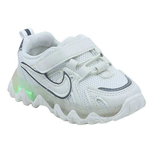Hopscotch Baby Boys and Baby Girls PU Led Shoe in White Color Amazon