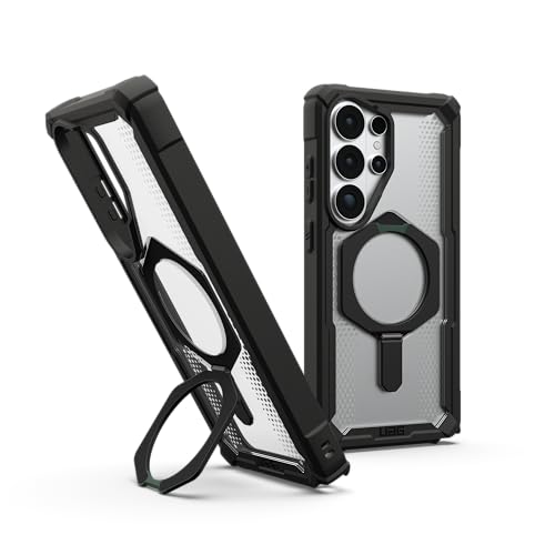 Image of Urban Armor Gear UAG Designed for Galaxy S26 Ultra 5G Case, Plasma XTE - Compatible with Magnetic Charging with Kickstand, Transparent Rugged Military Drop Tested Protective Cover - Black /Clear