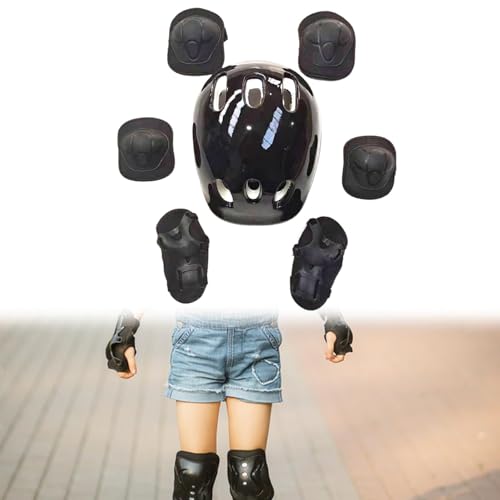 Casco de bicicleta y kit anticaídas infantil para aprender a usar patines 4