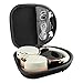 Geekria Shield Headphones Case for On-Ear/Over-Ear, Replacement Protective Hard Shell Travel Carrying Bag with Cable Storage, Compatible with Parrot, Bose, Grado, B&O Headphones (Black)