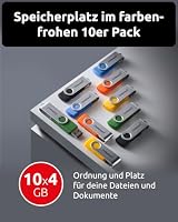 Intenso Basic Line 10x 4 GB USB-Stick Set USB 2.0 mit Metallbügel – Ansicht 2