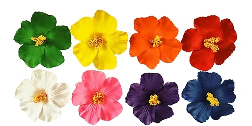 YILANPIN 16 Pcs Hawaiian Flower Hair Clips