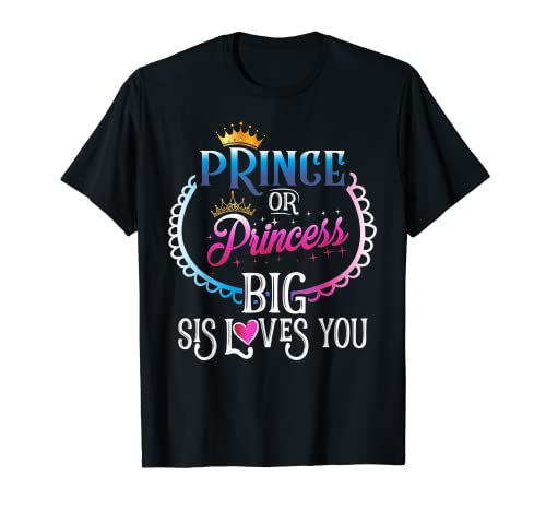 Príncipe o princesa Embarazo Género Revelar Regalos para bebés Camiseta