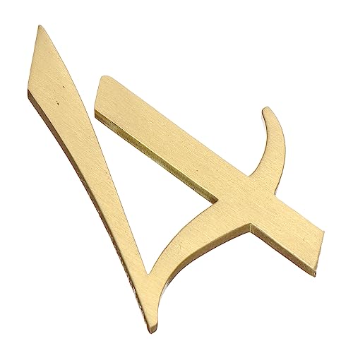 TOVINANNA Numero Di Porta in Bronzo Unico 1 Pezzo Targhetta Con Indirizzo Di Casa Per Decorazioni Di Cassette Postali