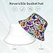 Siarnew Unisex Fashion Bucket Hat for Women Men, Summer Outdoor Sun UV Protection Casual Fisherman Cap Butterfly Squared
