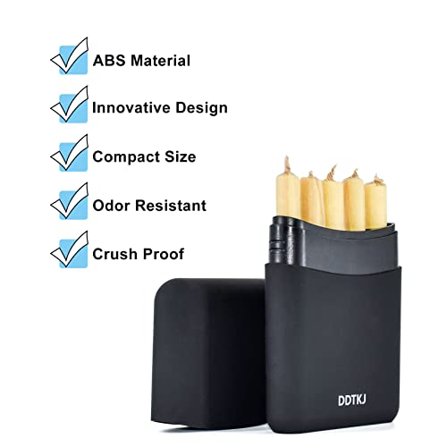 5-Hole King Size Pre-roll Cone Holder Case | Classic Black Pre rolled Cone Storage Box