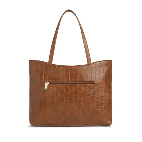 Image of Caprese Tessa Tote Medium Bag for Women | Stylish, Durable, Multi-Compartment Design for Work, Travel, Shopping | Large Capacity, Comfortable Straps, Ideal for Tab & Essentials