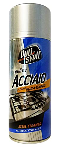 Set 24 PULISVELT Acciaio Spray 400 Ml. Detergenti casa