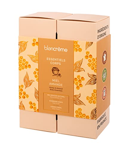 Gommage et creme corps fondante Blancrème miel amande hydratant