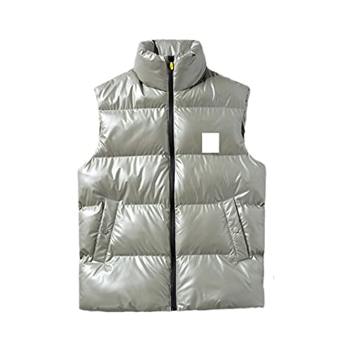 Chaleco amarillo para hombre de invierno acolchado cálido estilo gelet coreano