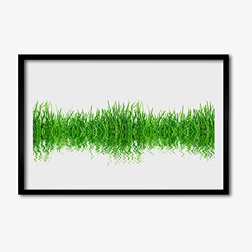 Affiche encadrée 60x40 cm Tulup faune de plante d'herbe