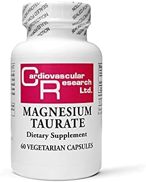 Cardiovascular Research Magnesium Taurate 125 mg, 60 Capsules, Creamy White