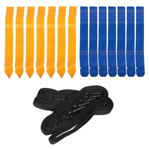 Cinturones de fútbol con bandera y juego de cintas ajustables para colegios