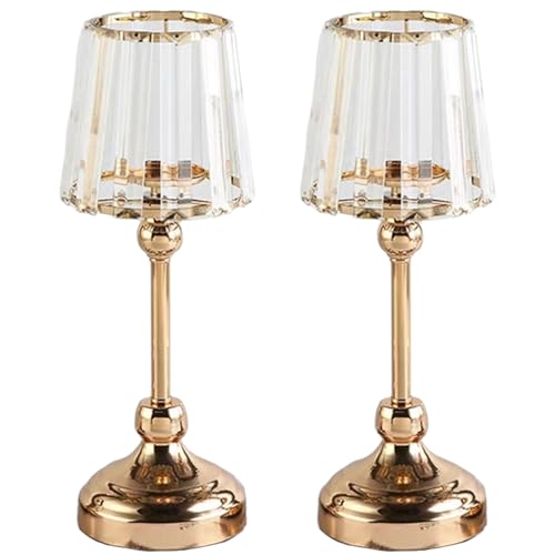 Bougeoir en cristal de 11 pouces pour centres de table de mariage chics