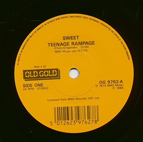 Album art for Teenage rampage (1974, Old Gold) / Vinyl single [Vinyl-Single 7''] by Sweet