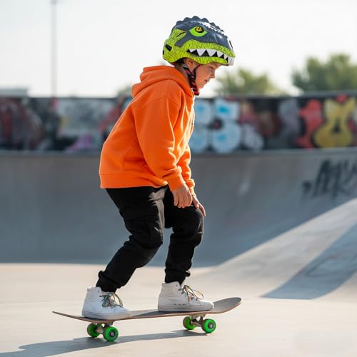 Image of KINGBIKE Kids 3D Helmet with Colorful Taillight, CPSC Certified, for Age 3-10,Adjustable Size,Multi-Sport Safety Skateboard Cycling Skate Scooter Roller Girls Boys Helmets