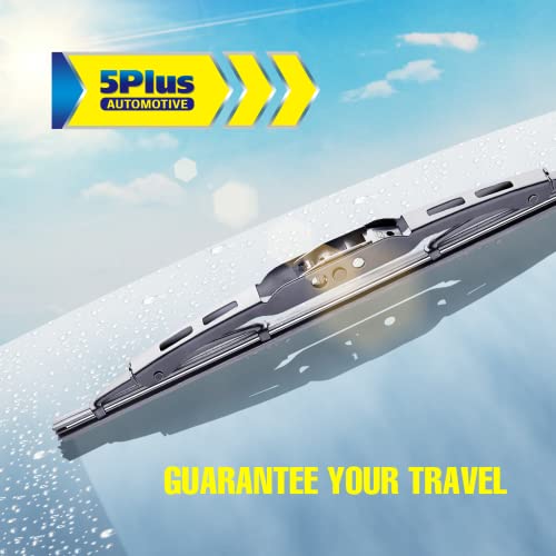 Image of 5 PLUS 10 Inch Rear Wiper Blade Replacement for Jeep Compass 2017-2007 Patriot 2017-2007 /Ford Escape Focus 2007-2001 /Honda CR-V 2006-2002 /Chevrolet Trax 2022-2013 Rear Windshield Wiper Blade(10-1)