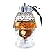 Honey Dispenser With Stand - Plastic Honey Dispenser - Modern Honey Syrup Dispenser - No Drip Honey Dispenser - 8 oz Reusable Warm Honey Jar Dispenser - No Mess Bee Honey Holder Dispenser