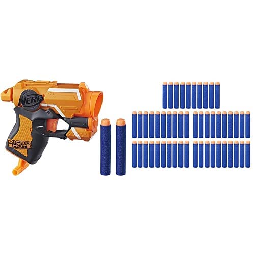 Image of Nerf Micro Shots N-Strike Elite Fire Strike with 50 Extra Elite Darts Pack, Ages 8 and Up