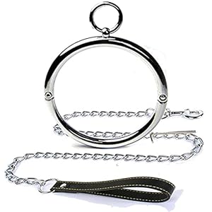 Madaenmj Erotische Kragen Rvs Sexy Ketting Bondage Choker Voor Vrouwen Hoofdsteunen Kraag Gay Fetish Volwassenen Sm…