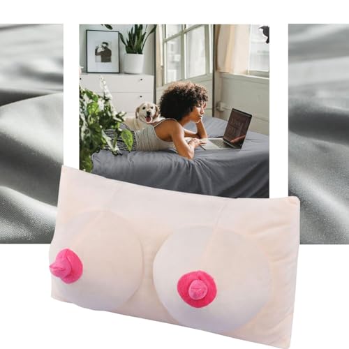 Xgopts Boobs Breasts Pillow Cushion Creative 3D Feminist Boobs Pillow Soft Memory Foam Sleep Pillow Funny Chest Shaped Pillow Ergonomic Breast Cushion thumb #1