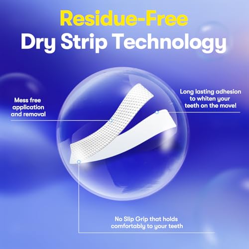 Image of MySmile Teeth Whitening Strips, Hydroxyapatite-Infuse White Strips, Non-Sensitive Tooth Whitener with Soothing Natural Ingredients, Enamel-Safe, Residue-Free, Non-Slip (28 Count)