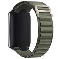 Nylon Loop Band Compatible with Apple Watch Ultra3/2/1 SE3/2/1 Series11/10/9/8/7/6/5/4/3/2/1 – Verstellbares, leichtes, atmungsaktives G-Hook-Outdoor-Armband für (38/40/41/42/44/45/46/49mm), Grün