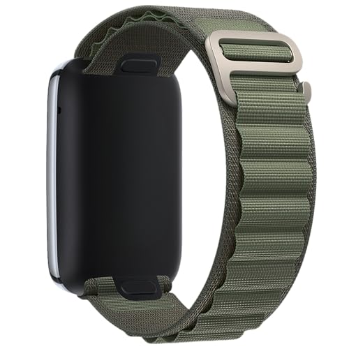 Correa de Nylon Compatible with Apple Watch Ultra3/2/1 SE3/2/1 Series11/10/9/8/7/6/5/4/3/2/1 – Correa de exterior ajustable, ligera cierre G-Hook para 38/40/41/42/44/45/46/49 mm, Verde