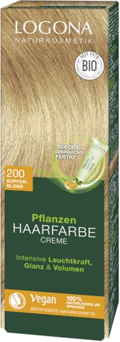 Pflanzen Haarfarbe Creme 200 kupferblond 2 x 150 ml