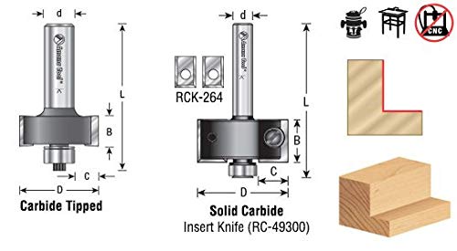 Amana Tool 49300C fraise de défonceuse pour rainurage et feuillure précise - 3
