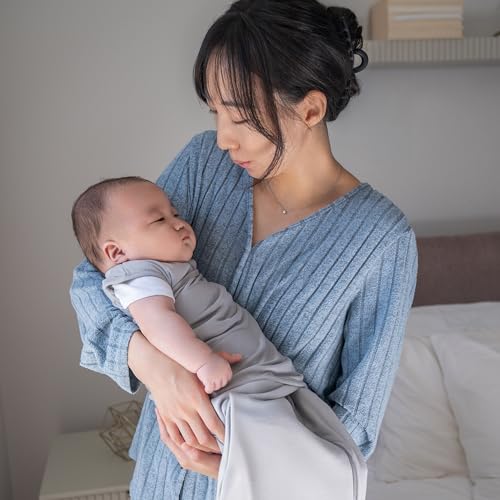 Image of HALO SleepSack SuperSoft Swaddle, Cozy Bamboo Viscose, 3-Way Adjustable Swaddle, 2 Way Zipper, 2 TOG