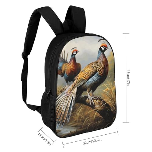 Pheasants Animals Bookbag - Ultra Lightweight Portable Backpack Work Travel Backpack for Men Women Fits 16 Inch Notebook2