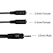 2-Pack Headphone Aux Splitter, 3.5mm 2 Female to 1 Male Audio Splitter Stereo Dual Headphone Adapter Compatible Headset Tablet Smartphone MP3 Player & More