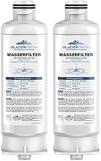 GLACIER FRESH DA97-17376B HAF-Qin Water Filter Replacement for HAF-Qin, DA97-08006C, RF23M8070SG, RF23M8070SR, RF23M8090SG, RF23M8090SR, RF23M8570SR, RF23M8590SG (2 Pack)
