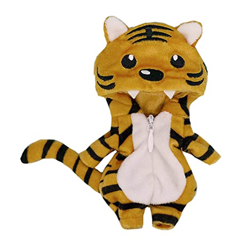 niannyyhouse Tiger Suit Onesies 1/12 BJD OB11 Doll 4.3 inches (11 cm) Figure Accessory (D)