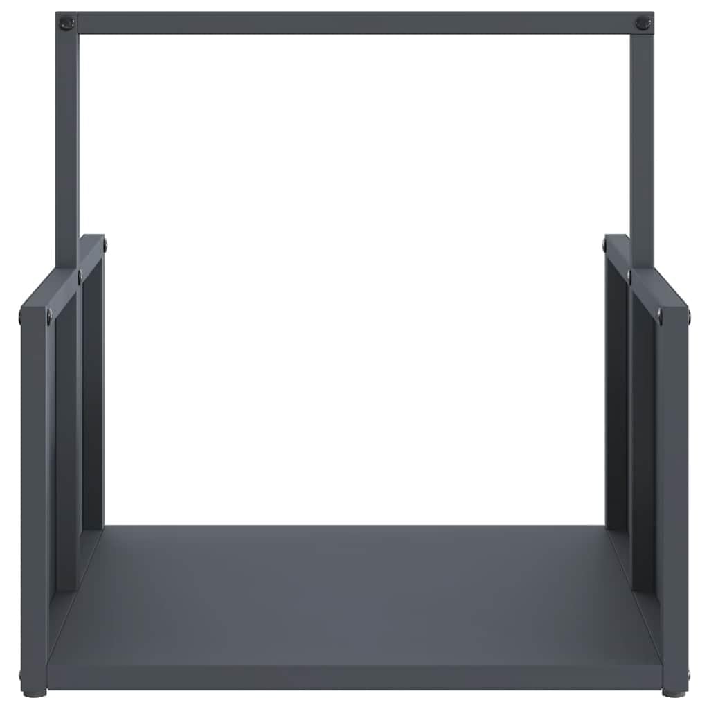 Mangloder Brennholzregal Anthrazit aus kaltgewalztem Stahl 40 x 40 x 40 cm, 100 kg Traglast, Feuerholz Regal für Kamin, Ofen, Feuerstelle, drinnen und draußen