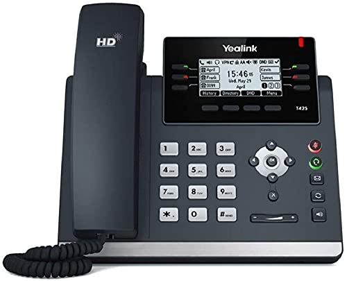 Teléfono IP Yealink SIP-T42S con 12 líneas y pantalla gráfica
