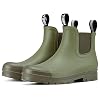 HISEA Women’s Short Rain Boots Fashion Waterproof Chelsea Boots Ankle Garden Shoes for Ladies Non Slip Outdoor Work Booties Lightweight Rubber Rainboots with Comfort Insole