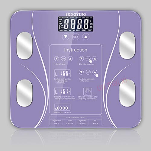 LEEEC 2019 Elektronische Smart 15 Lichaam Index Weegschalen Badkamer Lichaam Vet bmi Schaal Digitale Mini Schalen lcd display