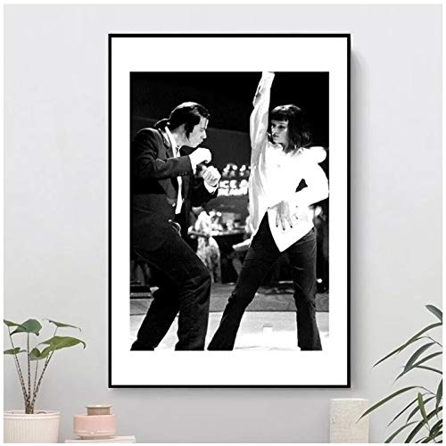 yhyxll Pulp Fiction Dance Poster Wall Art Picture Posters e Impresiones Pintura en Lienzo Cover