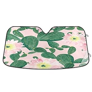 Generic Kaktusblüten Windschutzscheibenabdeckung Autoscheibenabdeckung