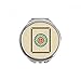 Mahjong Circle Dots 1 Tile Pattern Hand Compact Mirror Round Portable Pocket Glass